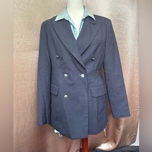 Tommy Hilfiger Navy Double-Breasted Blazer